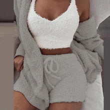 Load image into Gallery viewer, Boost Comfort Zone: 3-Piece Knit Pajama Set