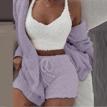 Load image into Gallery viewer, Boost Comfort Zone: 3-Piece Knit Pajama Set