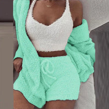 Load image into Gallery viewer, Boost Comfort Zone: 3-Piece Knit Pajama Set