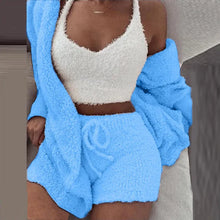 Load image into Gallery viewer, Boost Comfort Zone: 3-Piece Knit Pajama Set