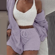 Load image into Gallery viewer, Boost Comfort Zone: 3-Piece Knit Pajama Set