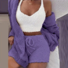 Load image into Gallery viewer, Boost Comfort Zone: 3-Piece Knit Pajama Set