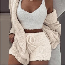 Load image into Gallery viewer, Boost Comfort Zone: 3-Piece Knit Pajama Set