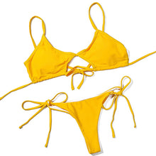 Load image into Gallery viewer, BOOST Cole Top x Long Tie Cheeky Bottom