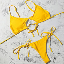 Load image into Gallery viewer, BOOST Cole Top x Long Tie Cheeky Bottom