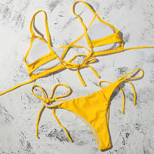 Load image into Gallery viewer, BOOST Cole Top x Long Tie Cheeky Bottom