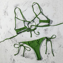 Load image into Gallery viewer, BOOST Cole Top x Long Tie Cheeky Bottom