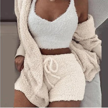 Load image into Gallery viewer, Boost Comfort Zone: 3-Piece Knit Pajama Set
